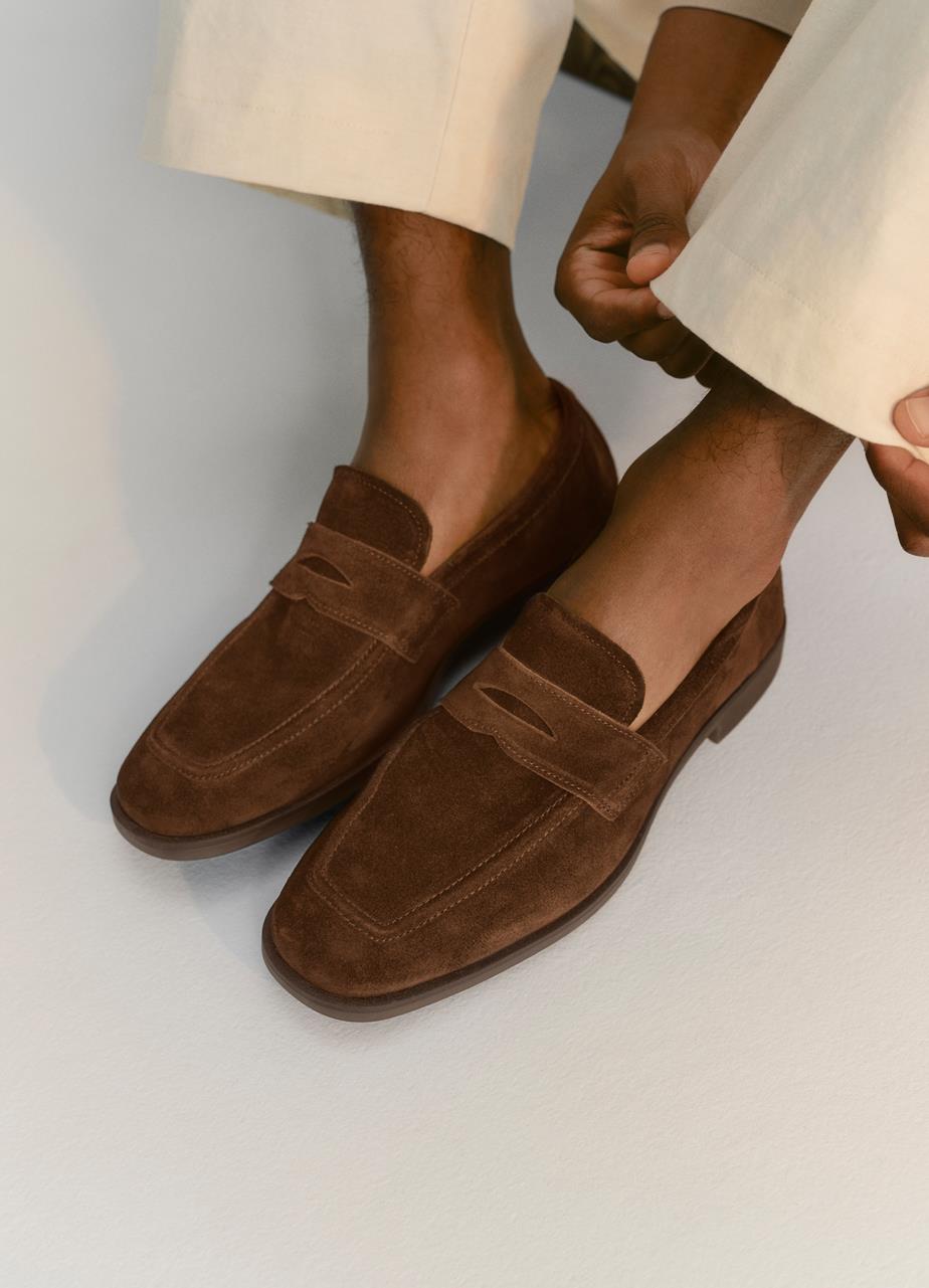 Troy loafer Bruin suède