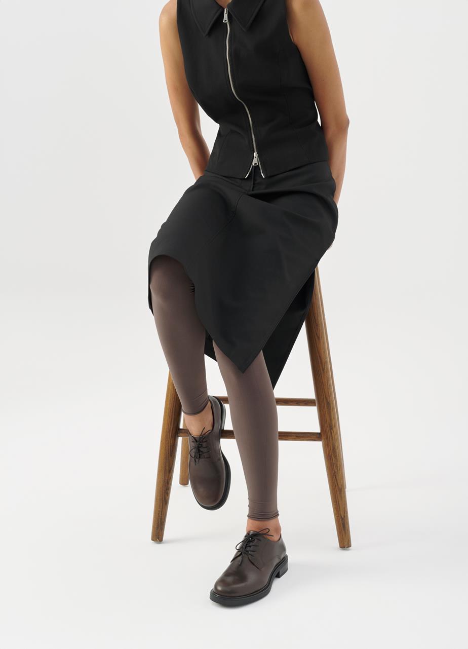 Freya polobotky Tmavě Hnědá kůže