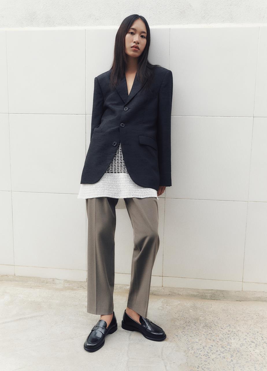 Linn mocassins Noir cuir glacé