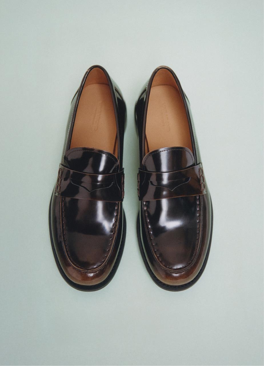 Linn loafers Brown polished leather