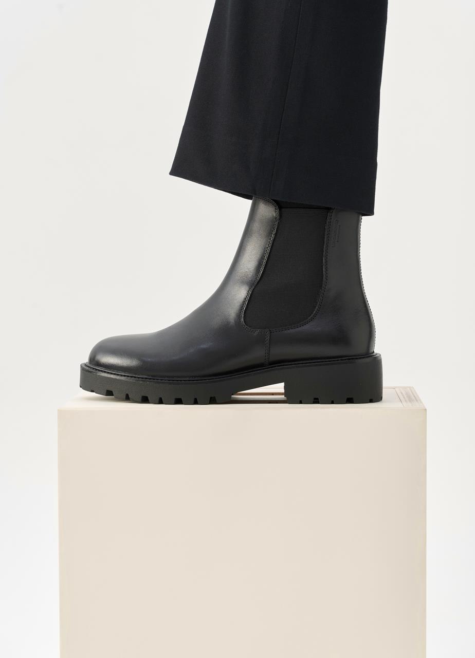 Kenova bottes Noir cuir