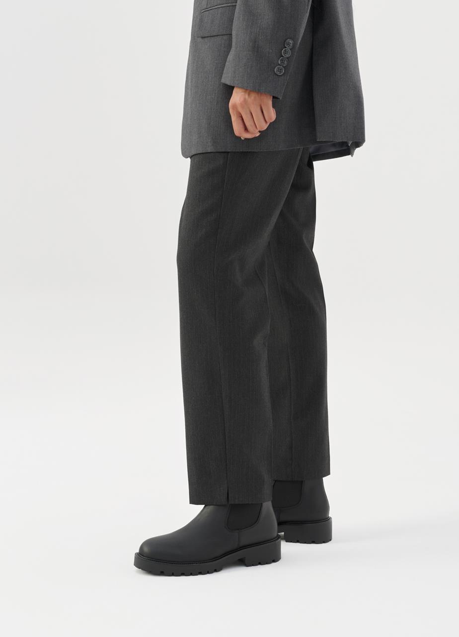 Kenova vysoké boty Černá olejovaný nubuk