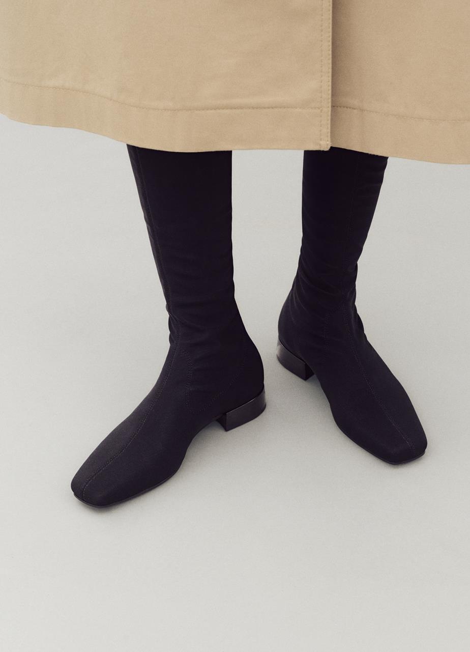 Mona bottes hautes Noir élastique