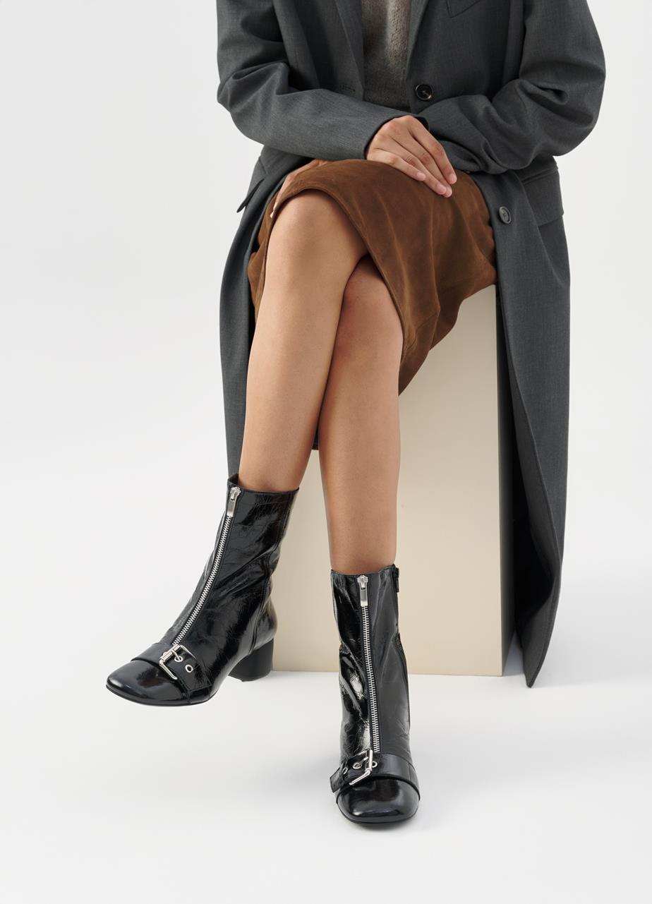 Livia ankle boots Black patent leather