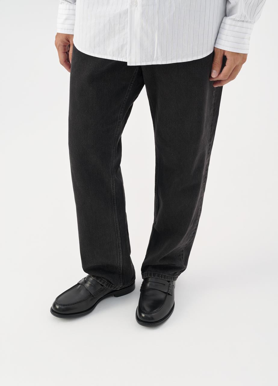 Steven mocassins Noir cuir