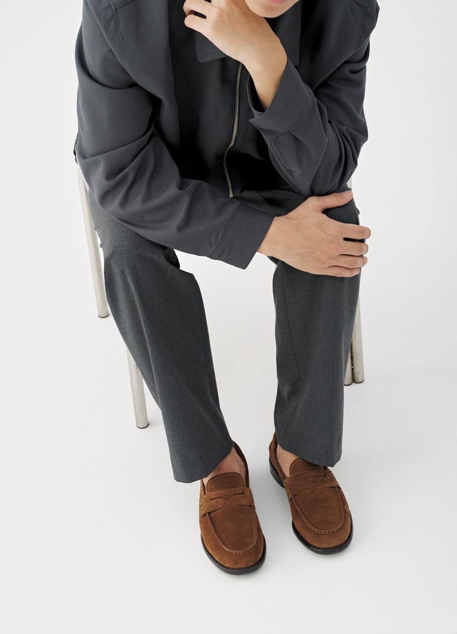 Steven loafer Braunes veloursleder