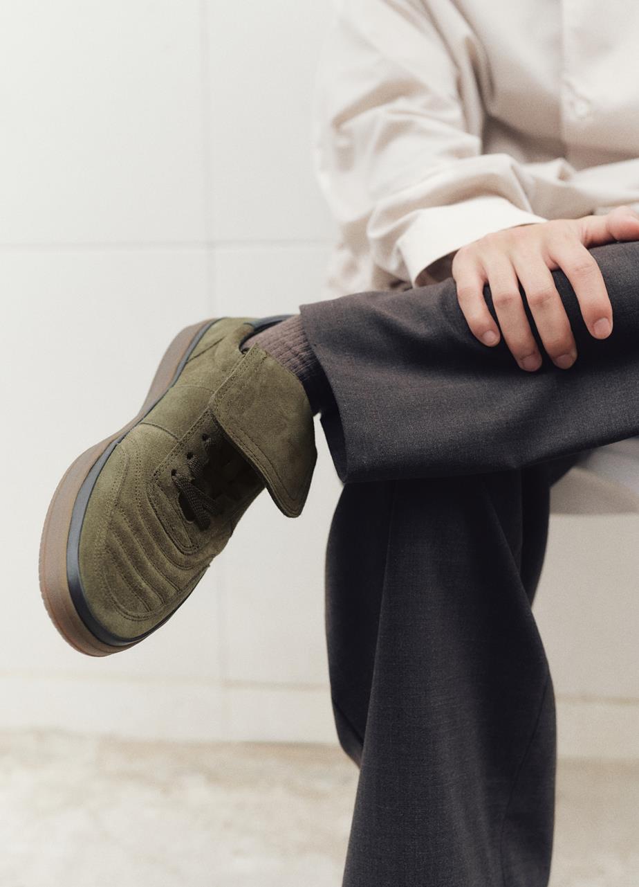 Leo sneakersy Ciemny Zielony/Ciemna Zielen zamsz