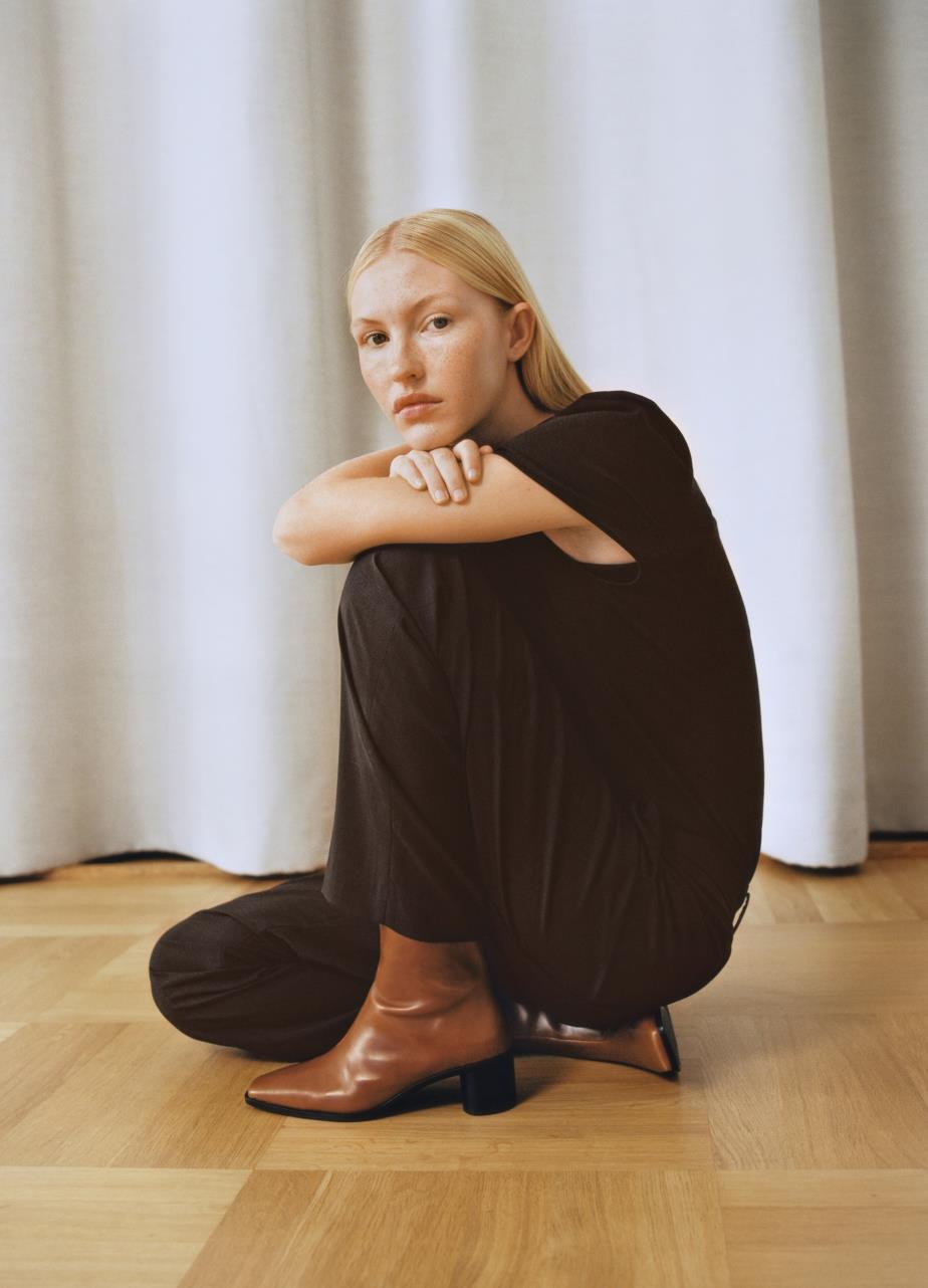 Fay boot cổ ngắn Màu Nâu da