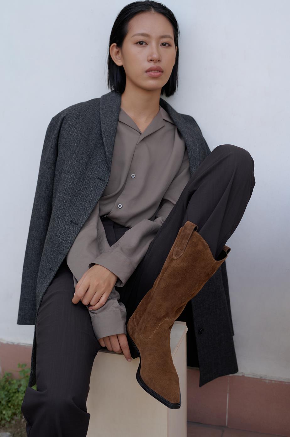 Kelsey støvler Brun, Ruskind