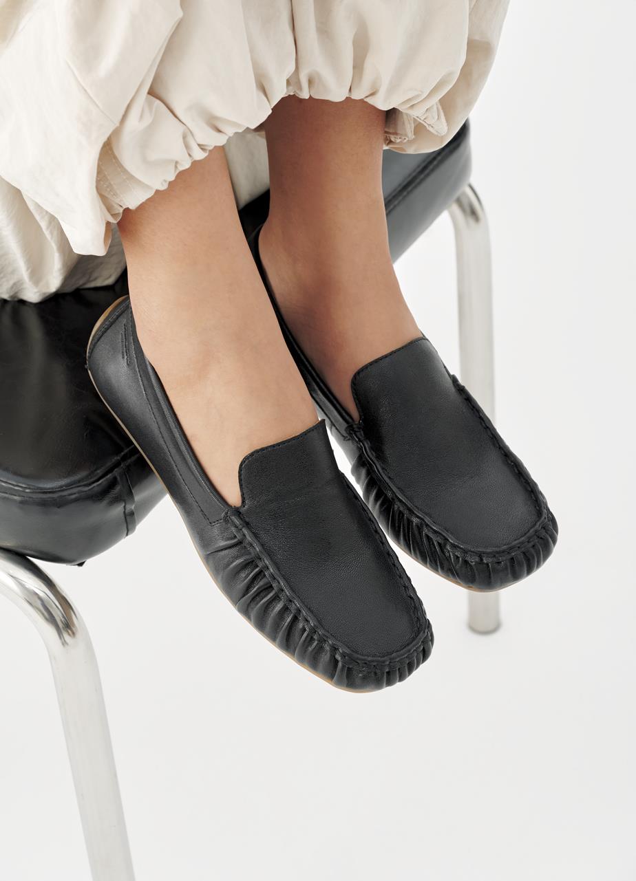 Mika loafers Black, Leather