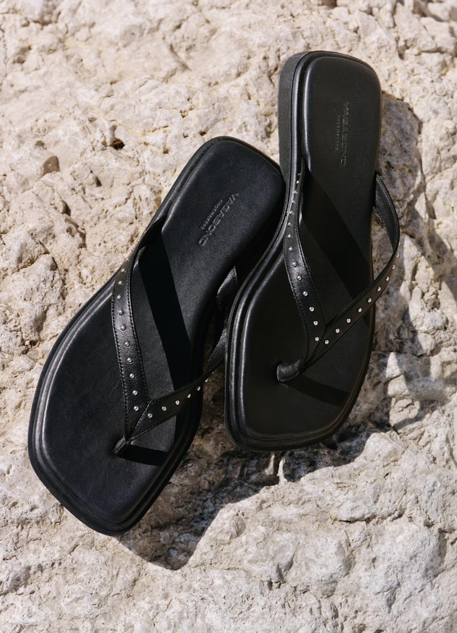 Izzy sandals Black, Leather