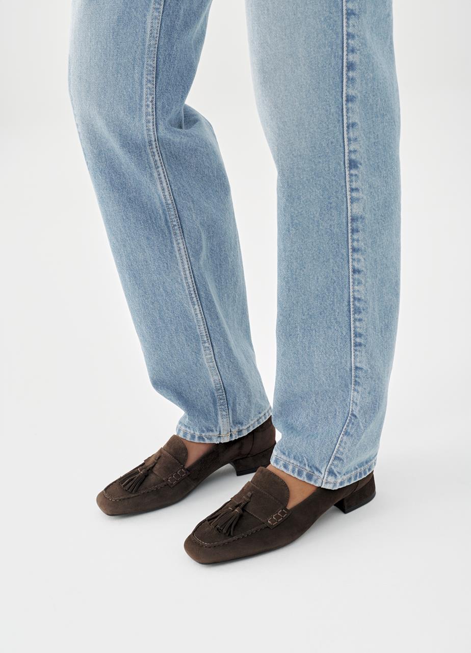 Debbi loafer Braun veloursleder