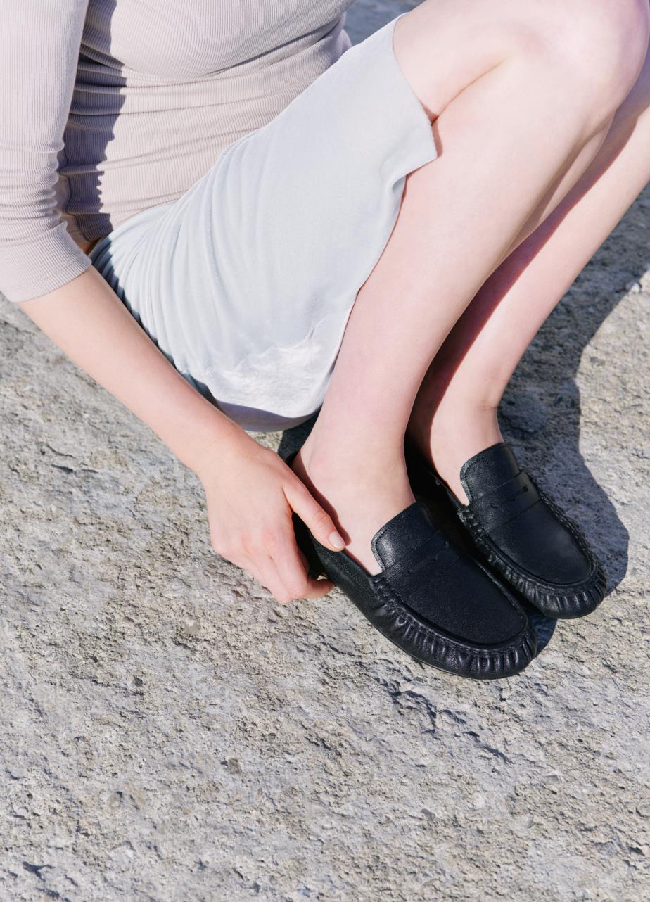 Aleya loafers Zwart leer