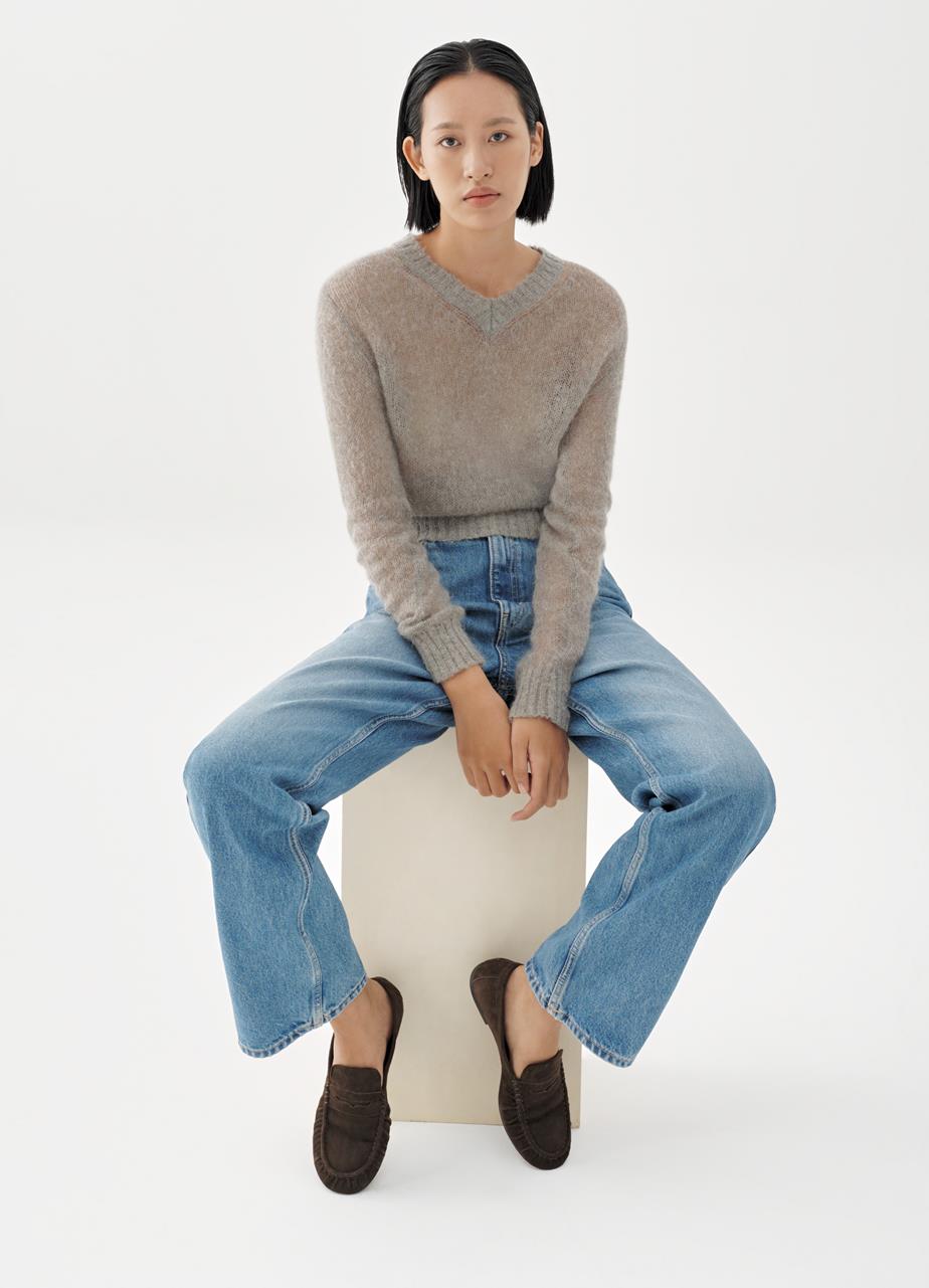 Aleya mocassins Marron daim