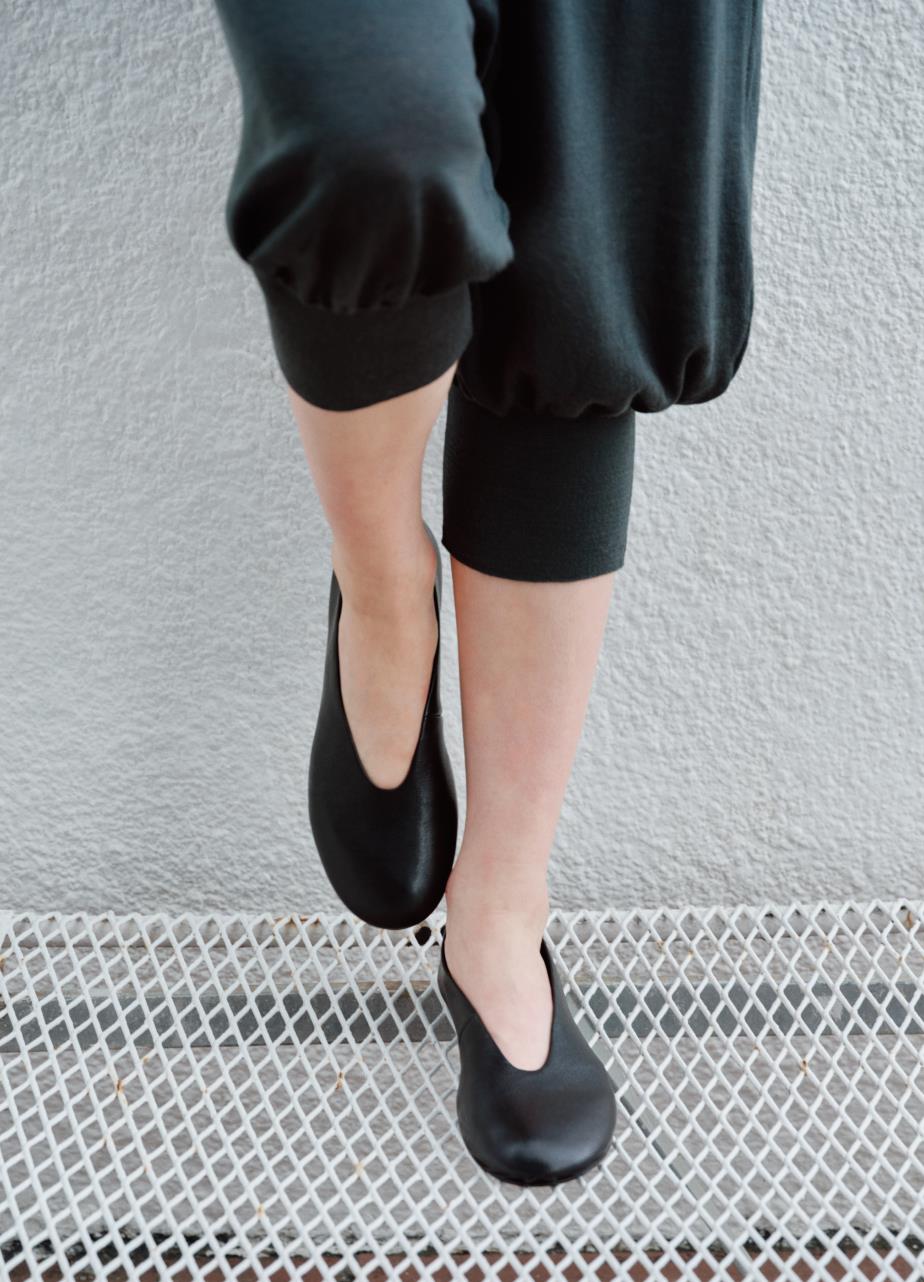 Aleya ballerines Noir cuir