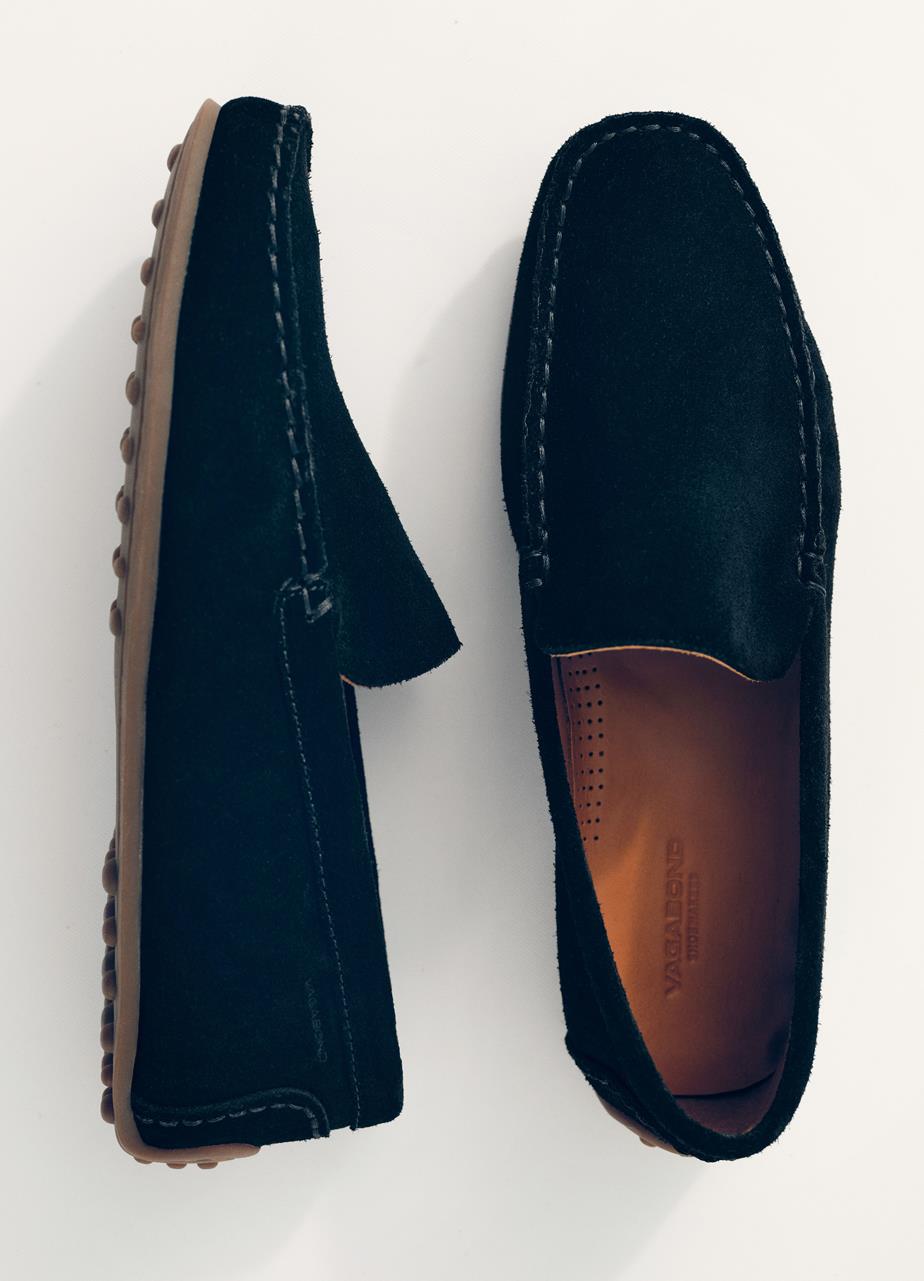 Larissa loafer Svart, Semsket Skinn