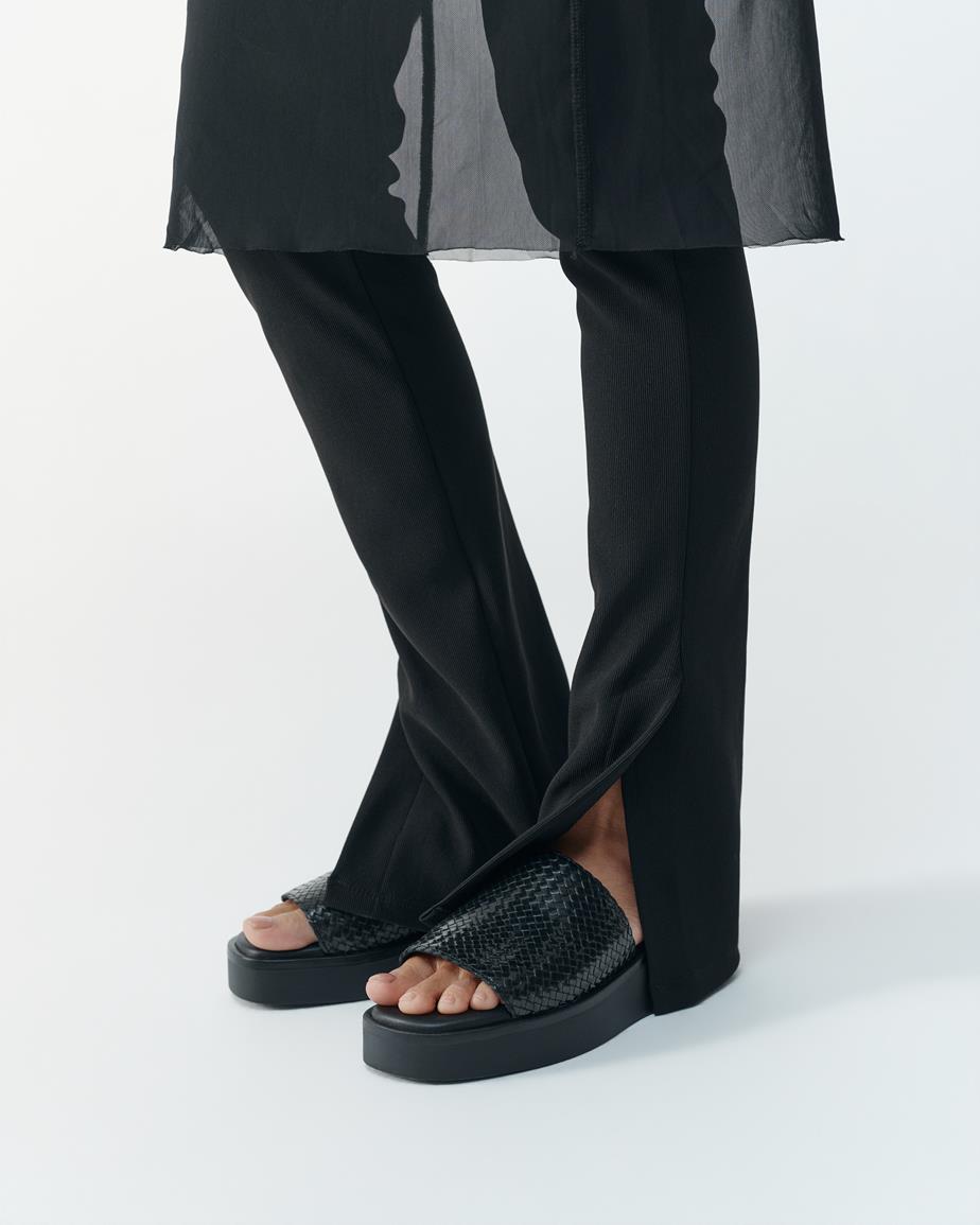 Danya sandals Black, Braided Leather