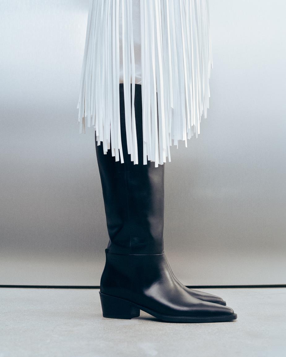 Kelsey tall boots Black, Leather