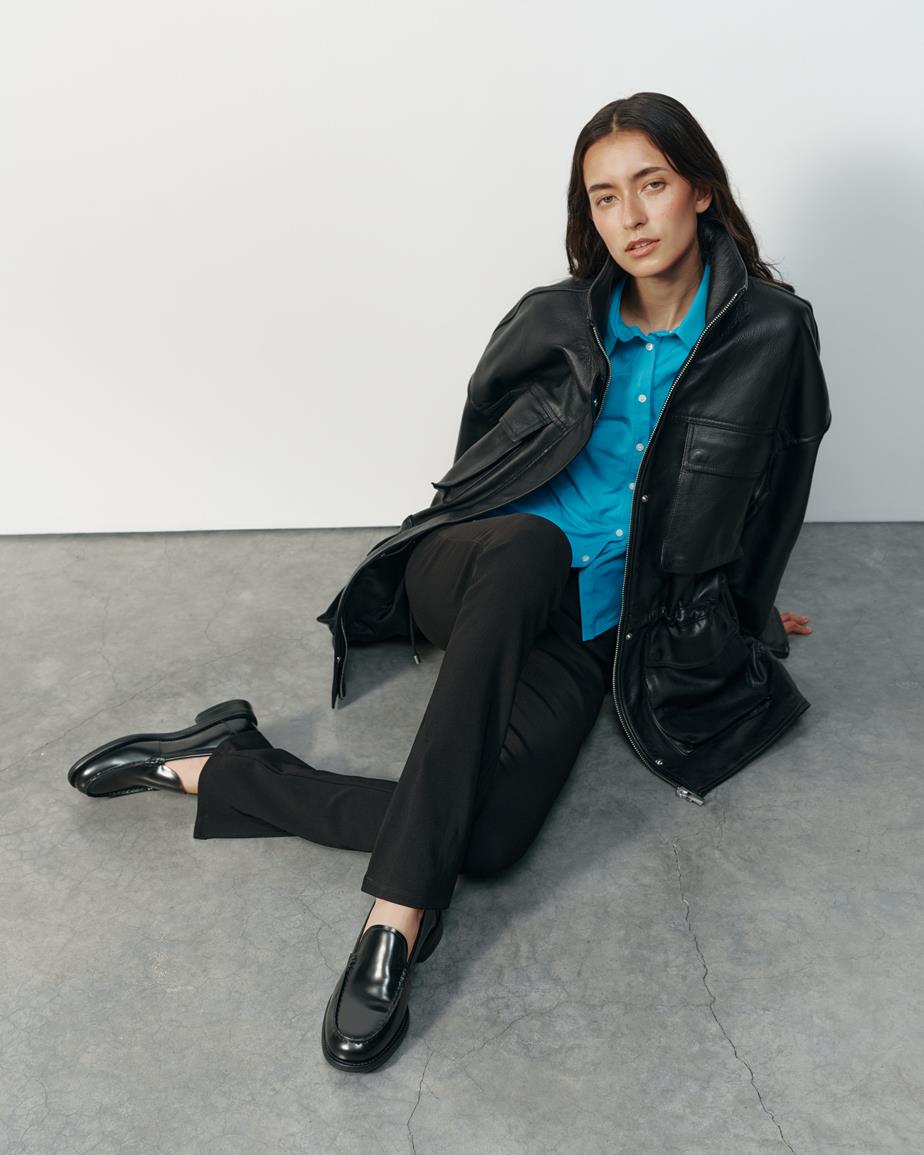 Linn loafers Black, Polished Leather