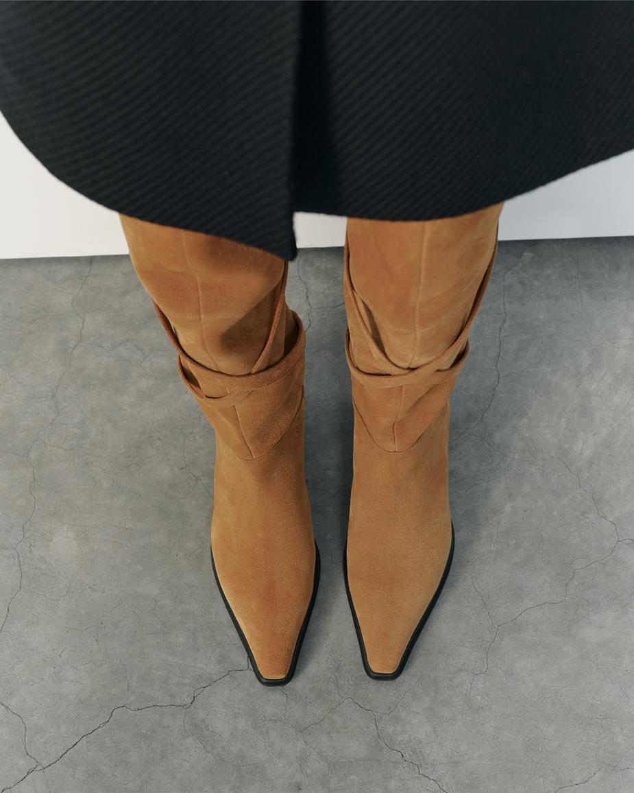 Giselle stövlar Beige, Mocka
