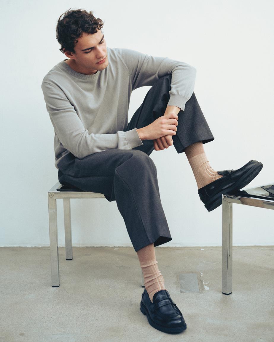 Floyd shoes Black, Polished Leather