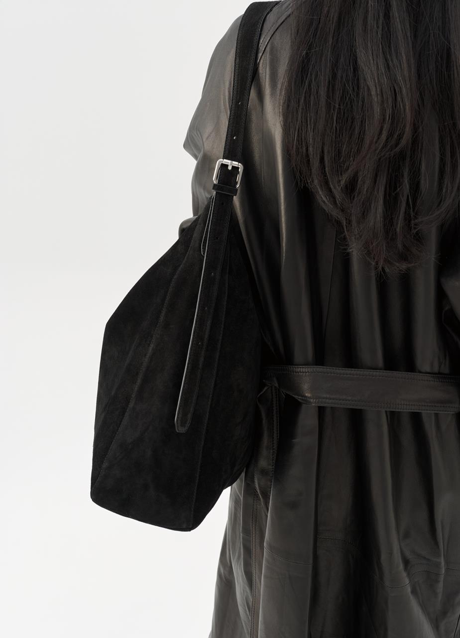 Hilo bag Black suede