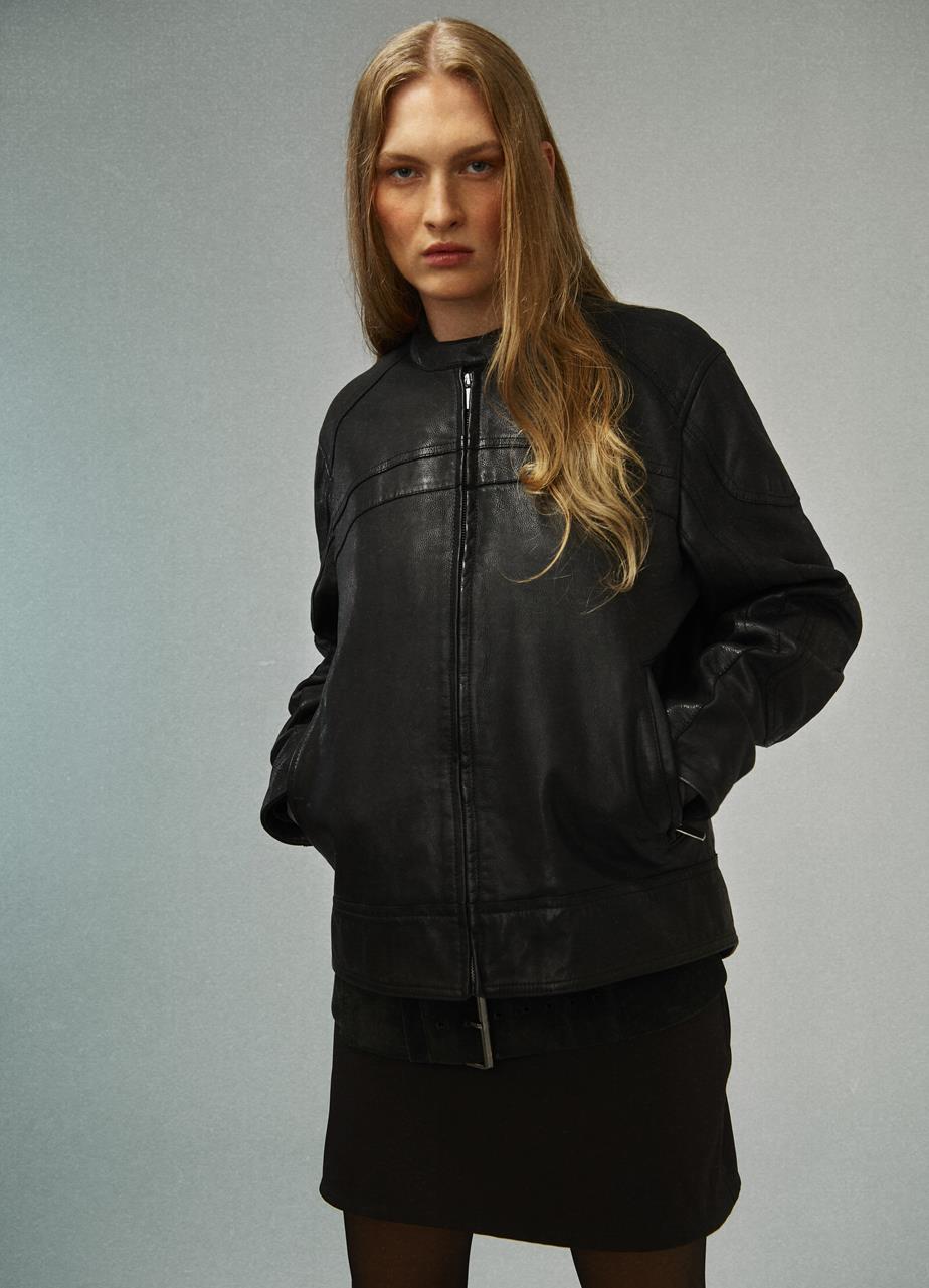 Moto jacket Nero pelle